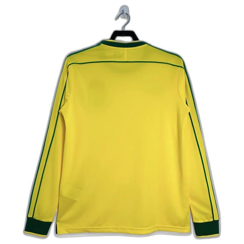 Brazil Retro 1998 Home Jersey Long Sleeve