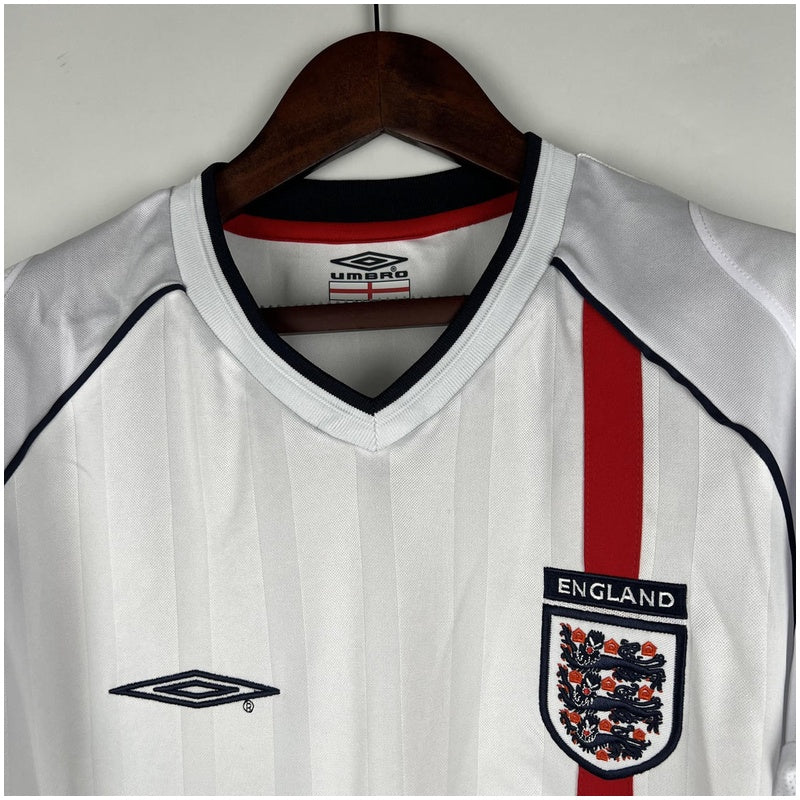England Retro Home Jersey 2002 - Long Sleeve