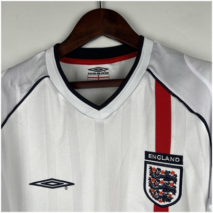 England Retro Home Jersey 2002 - Long Sleeve