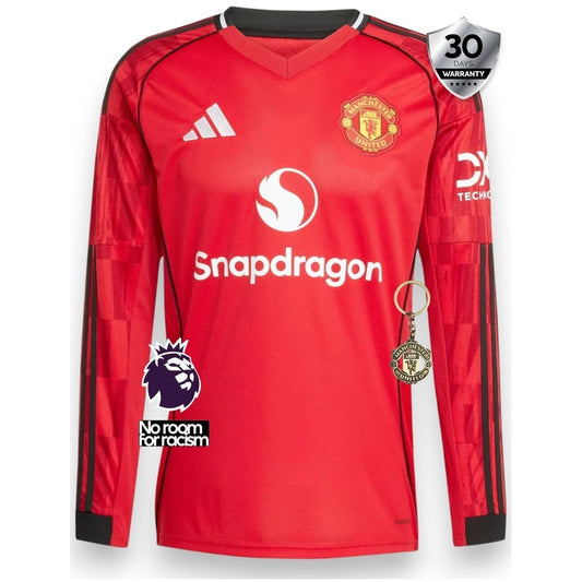 Manchester United Home Jersey 2025/26 - Long Sleeve