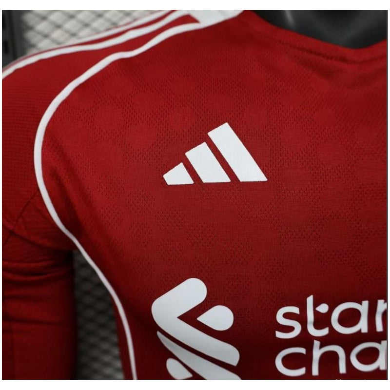 Liverpool Home Player Jersey 2025/26 - Long Sleeve