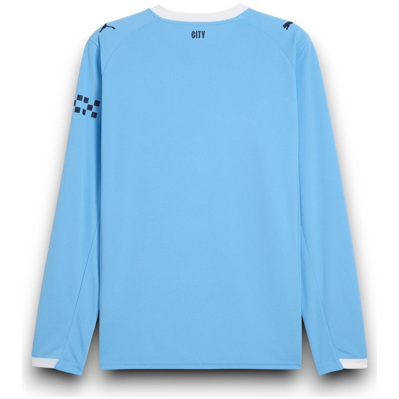 Manchester City Player Home Jersey 2025/26 Long Sleeve