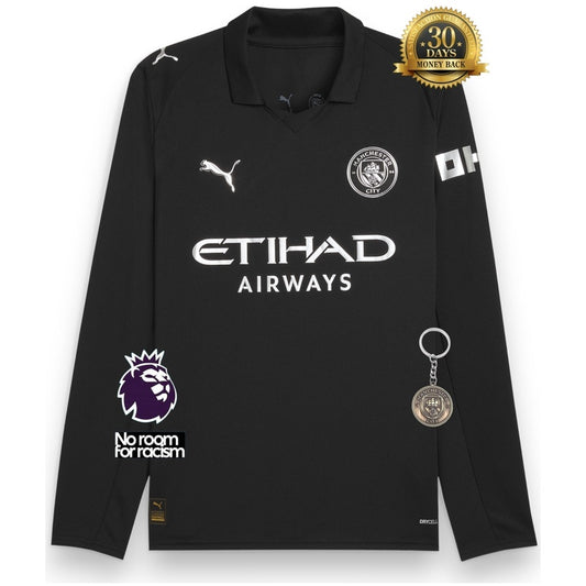 Manchester City Away Jersey 2025/26 Long Sleeve