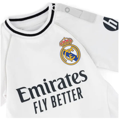 Real Madrid Baby Home Body Short Sleeve White 25/26