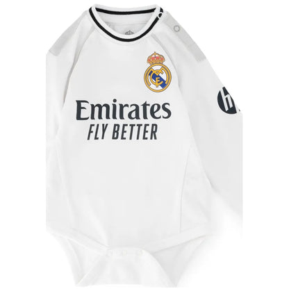 Real Madrid Baby Home Body Long Sleeve White 25/26
