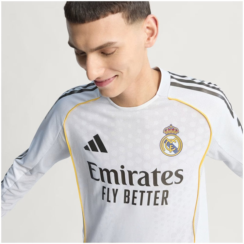 Real Madrid Home Long Sleeve Player Jersey 25/26