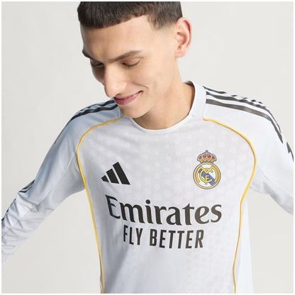 Real Madrid Home Long Sleeve Player Jersey 25/26