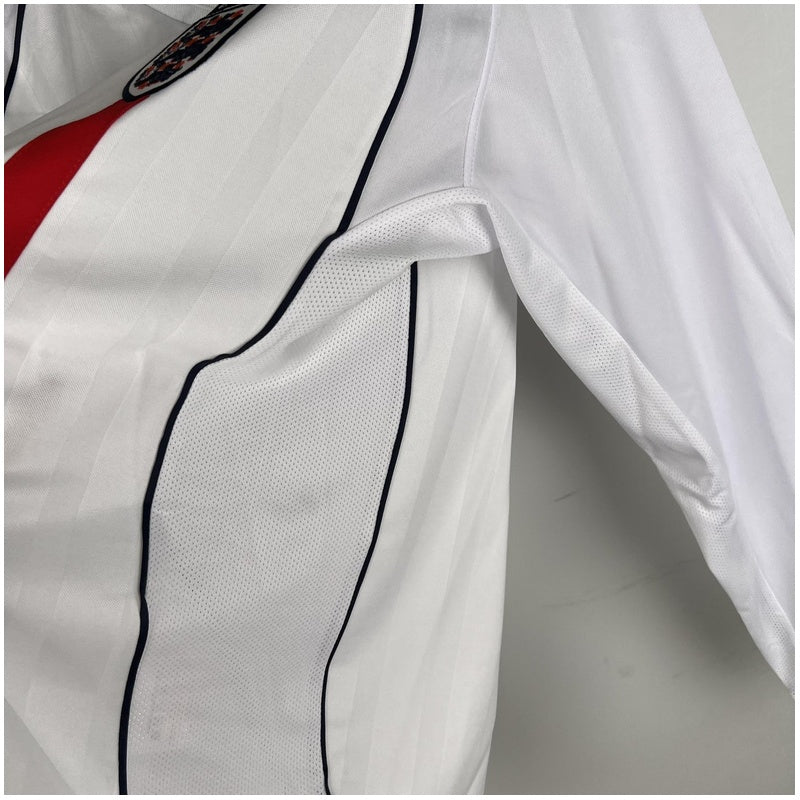 England Retro Home Jersey 2002 - Long Sleeve