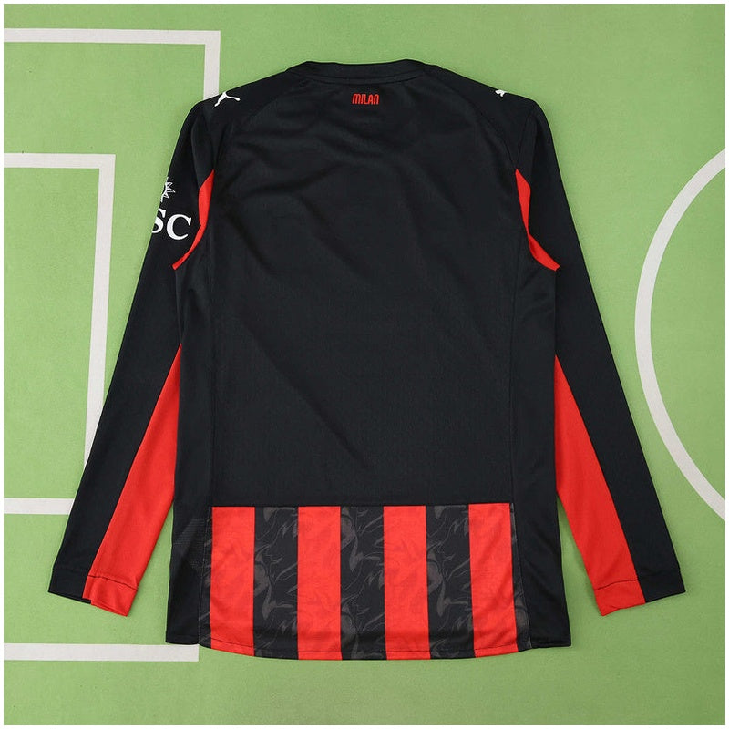 AC Milan Home Jersey 2025/26 Player Version - Long Sleeve