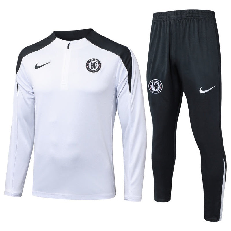 Chelsea Pre-Match White Tracksuit 25/26