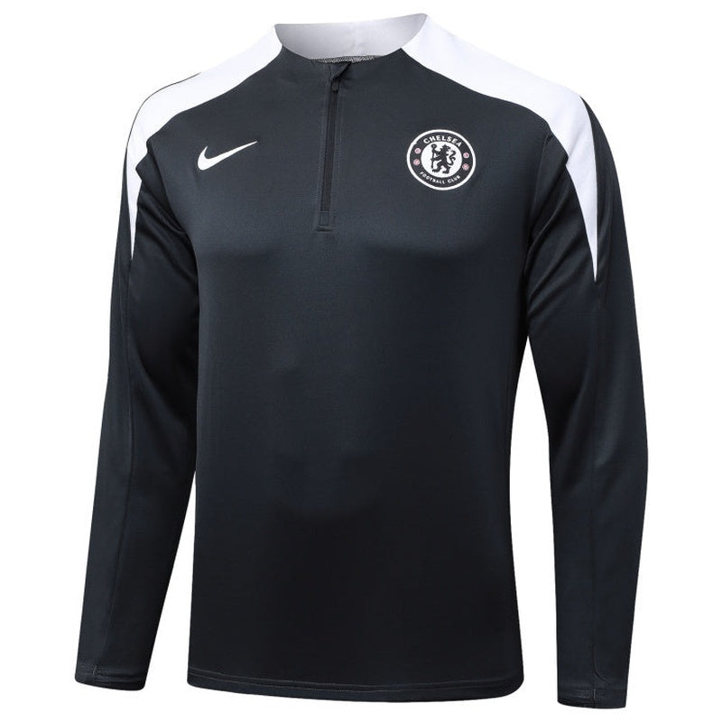 Chelsea Pre-Match Black Tracksuit 25/26