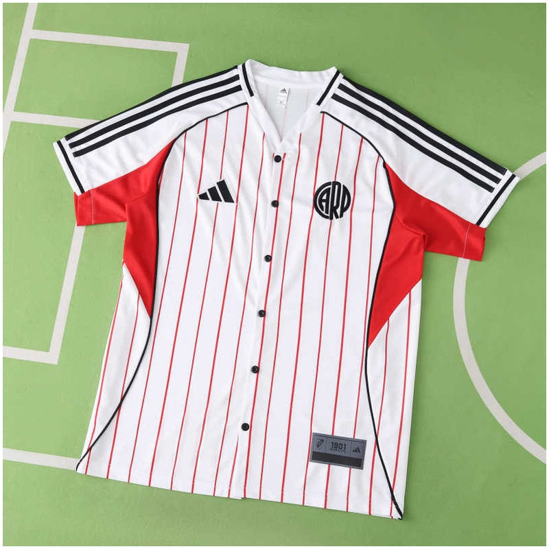 River Plate US Pack Full-Button Baseball Jersey