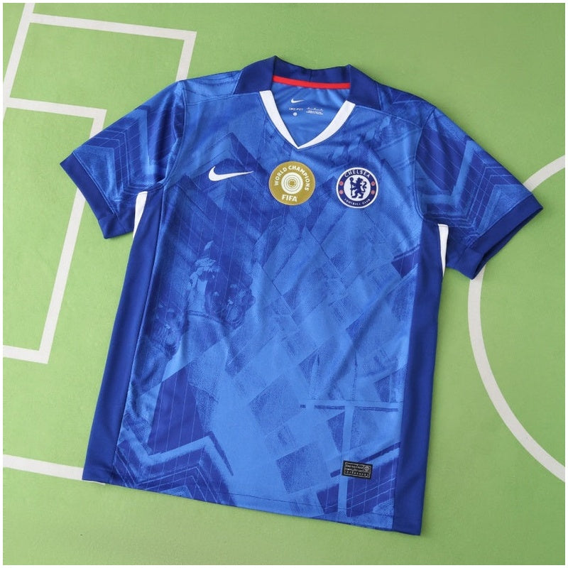 Chelsea Home 25/26 with World Champions 25 printing - Womens