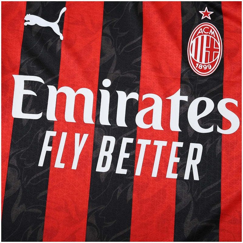 AC Milan Home Jersey 2025/26 Player Version - Long Sleeve