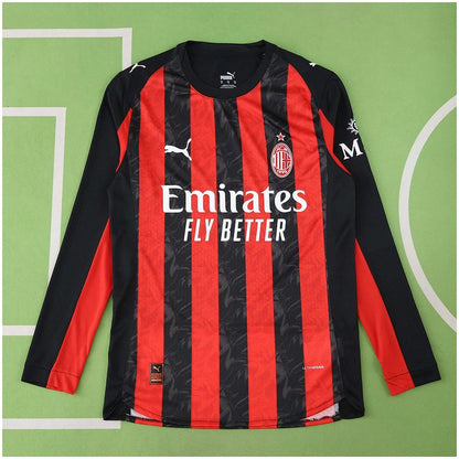 AC Milan Home Jersey 2025/26 Player Version - Long Sleeve