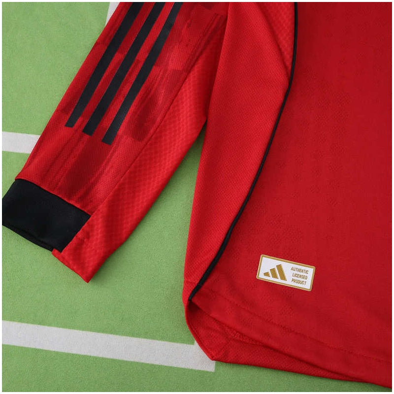 Manchester United Player Home Jersey 2025/26 - Long Sleeve