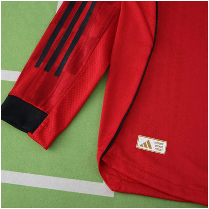 Manchester United Player Home Jersey 2025/26 - Long Sleeve