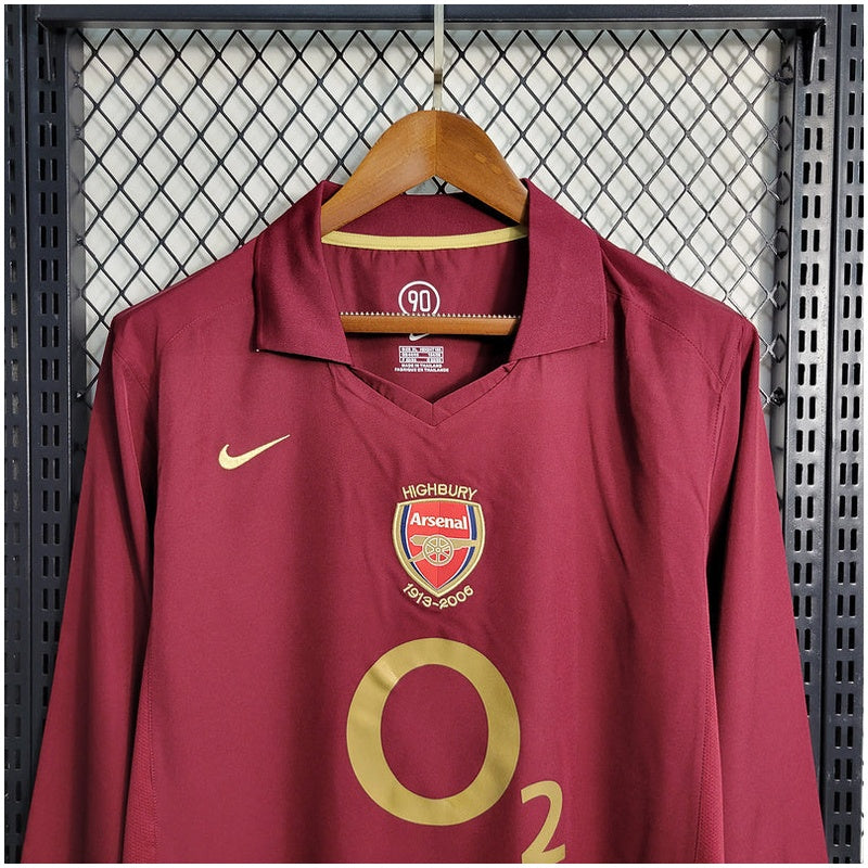 Arsenal Home Jersey 2005/06 Retro Long Sleeve