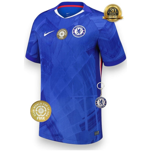 Chelsea Home Jersey 25/26 with World Champions - Patch