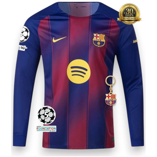 Barcelona 25/26 Home Jersey - Long Sleeve