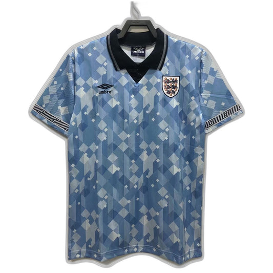 England 1990 Blue Edition Jersey - Retro Version