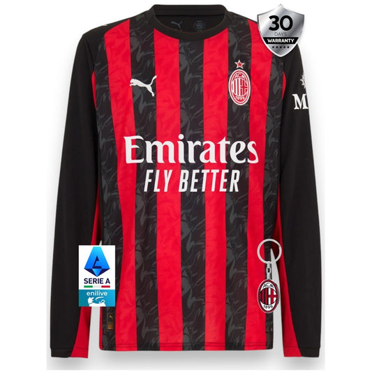AC Milan Home Jersey 2025/26 - Long Sleeve