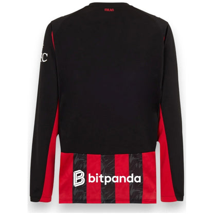 AC Milan Home Jersey 2025/26 Player Version - Long Sleeve