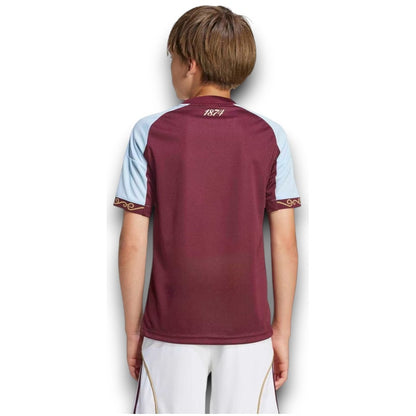Kids Aston Villa Home Kit 2025/26