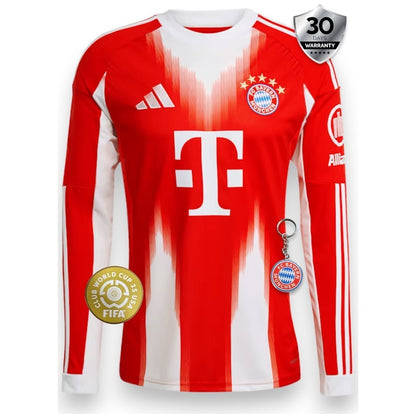 Bayern Munich Home Jersey 2025/26 - Long Sleeve