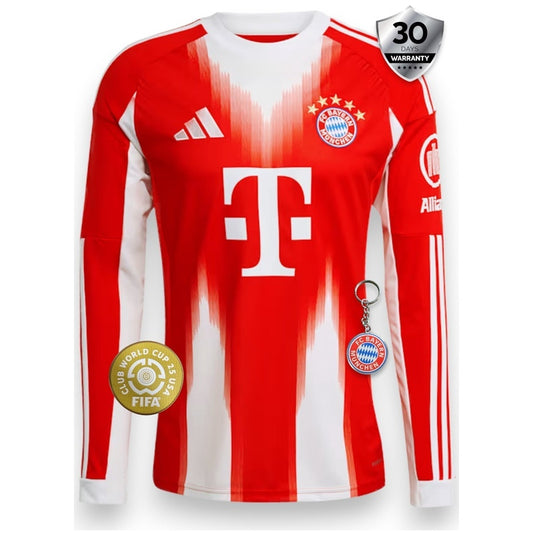 Bayern Munich Home Jersey 2025/26 - Long Sleeve
