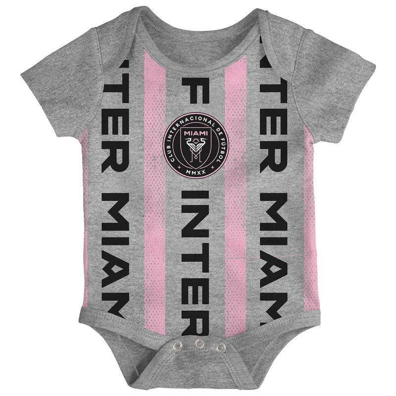 Newborn Inter Miami 3-Pack Bodysuit Set