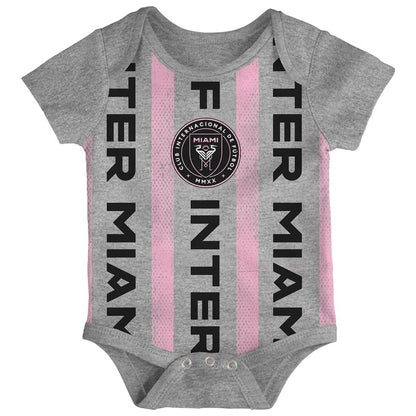 Newborn Inter Miami 3-Pack Bodysuit Set