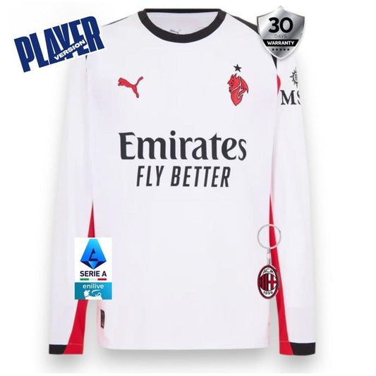 AC Milan Away Jersey 2025/26 Player Version - Long Sleeve