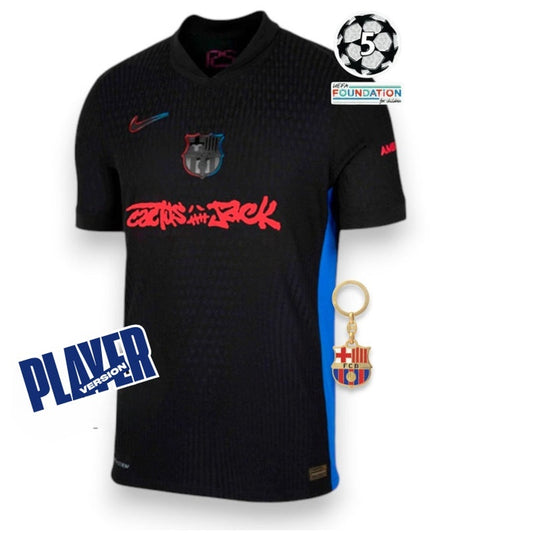 Barcelona Player Jersey Away X Travis Scott