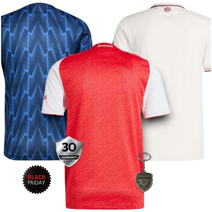 COMBO Arsenal 2025/26 Home, Away and Third Jerseys