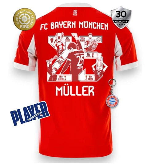 Bayern Munich Player Home Jersey 2025/26 - Müller Special Edition