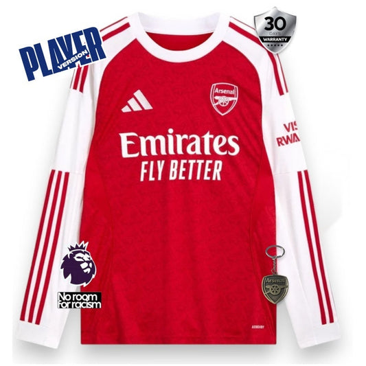 Arsenal Player Home Jersey 2025/26 Long Sleeve