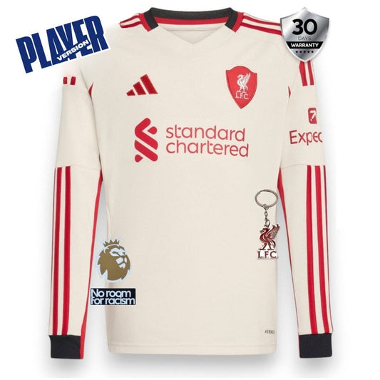 Liverpool Away Player Jersey 2025/26 - Long Sleeve