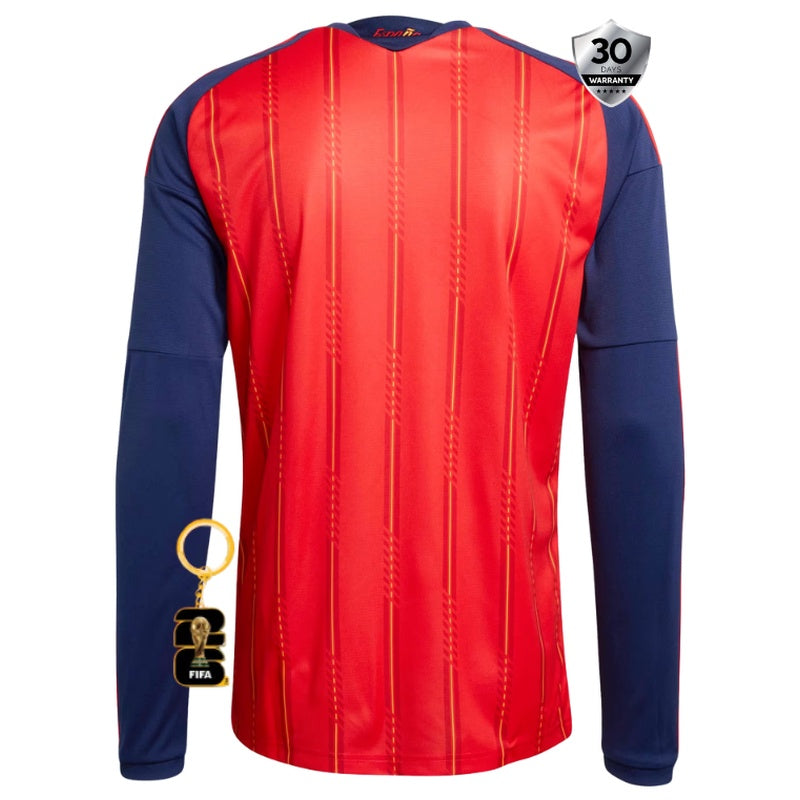 Spain Home Long Sleeve Jersey WC 2026 - Player Version