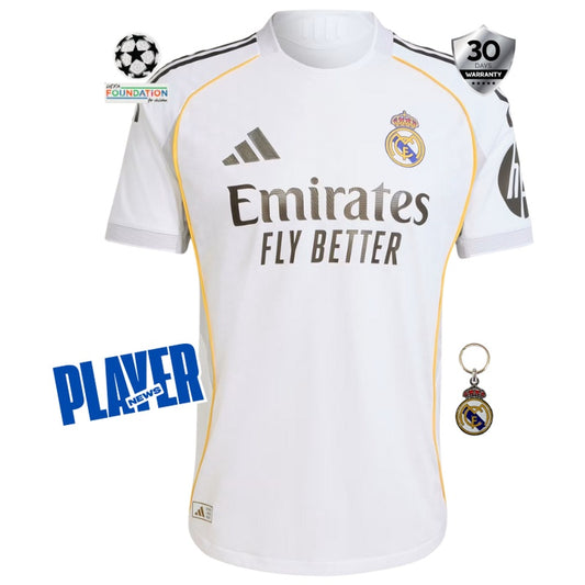 Real Madrid Home Player Jersey 25/26