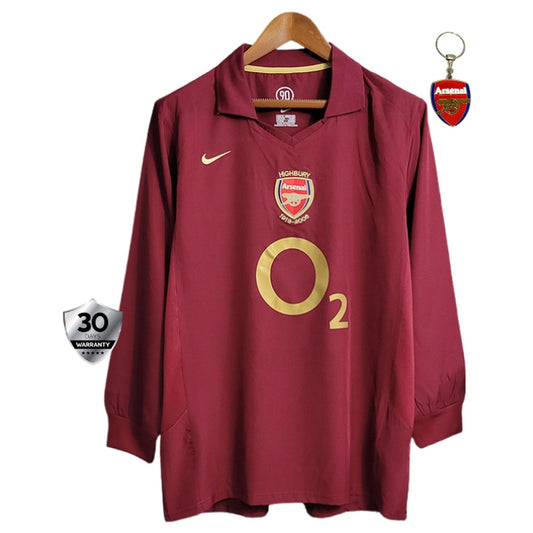 Arsenal Home Jersey 2005/06 Retro Long Sleeve