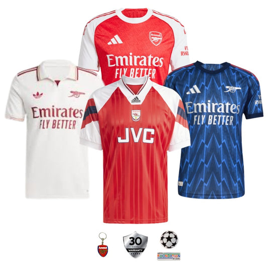 COMBO Arsenal 2025/26 Home, Away, Third and 92/94 Remake Jerseys